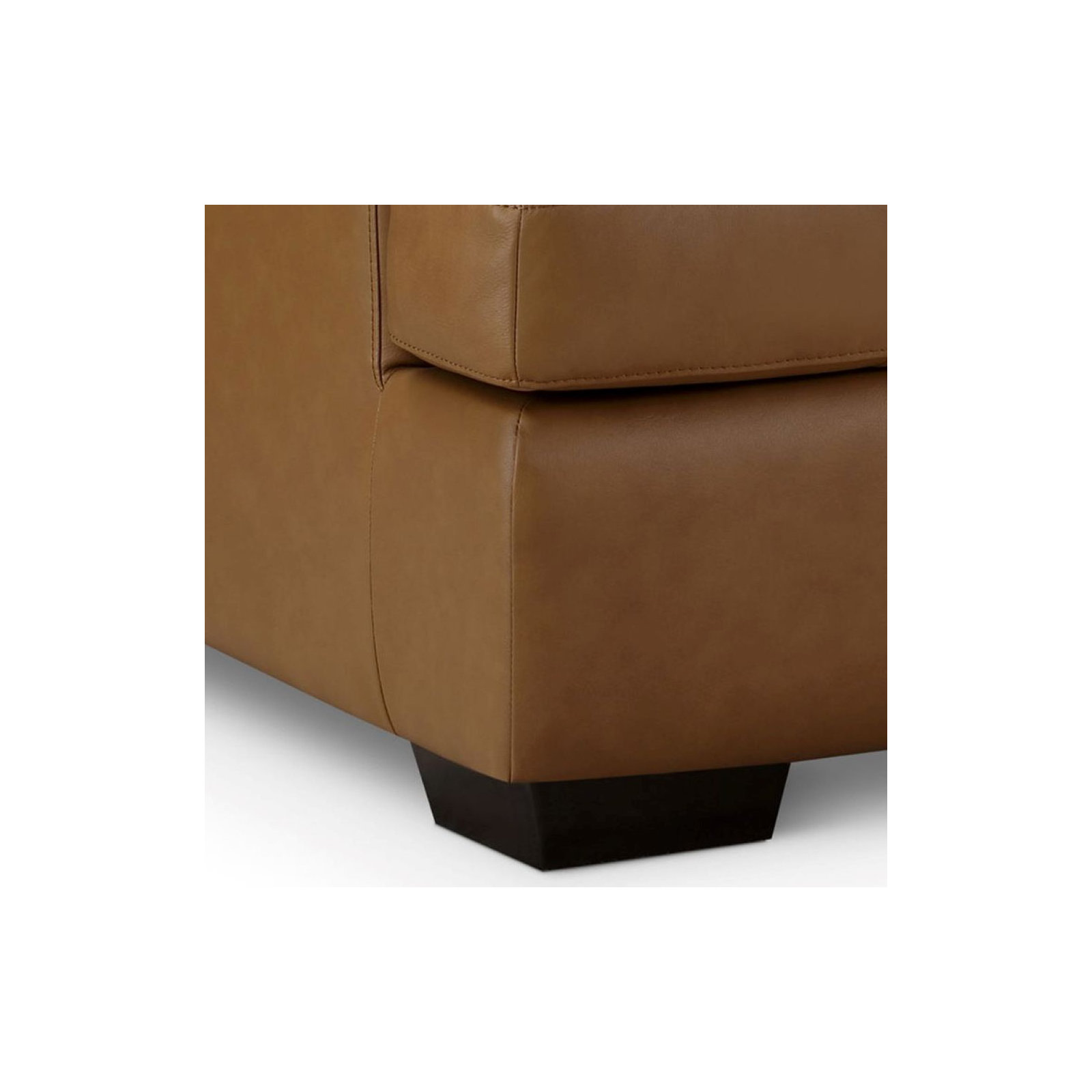 Braiden 84" Genuine Leather Sofa, Camel