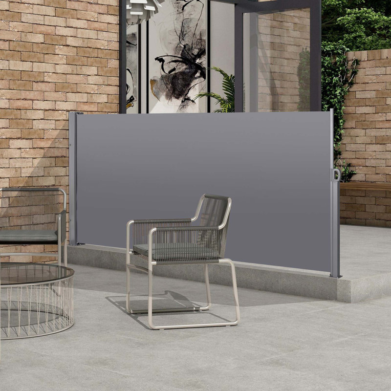 Auvent rétractable pour écran latéral, résistant aux rayons UV, imperméable, écran d'intimité de patio pour jardin, balcon, cour