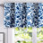 Floral Lined Valance Double Layer Thermal Insulated Room Darkening Blackout Valances 3 Inch Rod Pocket Window Valance for Bathroom Living Room-101841193-108320020