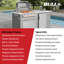 Grand tiroir de rangement simple en acier inoxydable Bull Outdoor Products