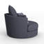 Upholstered Swivel Barrel Chair-66475450