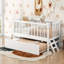 Lit plateforme en bois avec garde-corps et lit gigogne-2023083947