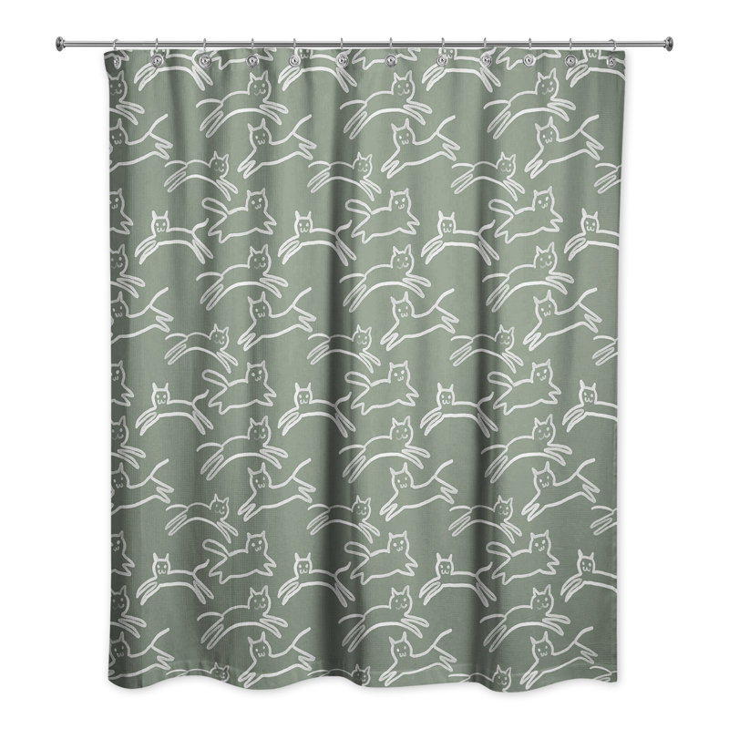 Rideau de douche Rojerio, Sauge