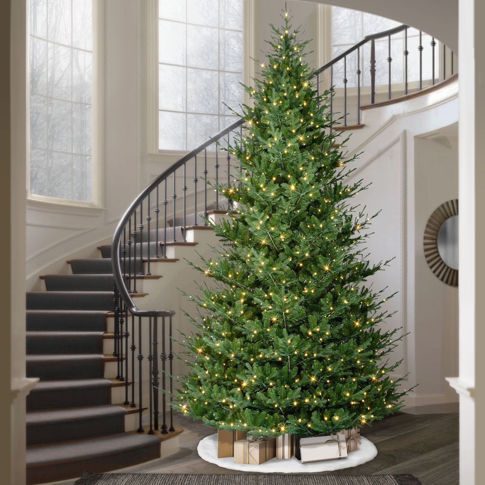 Pre-Lit Christmas Tree, 12'