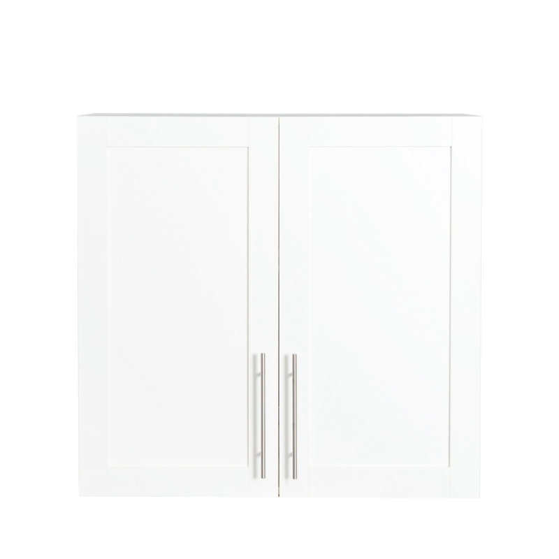 Armoire de rangement blanche empilable de 11,54 po x l 31,91 po x H 29,94 po - polyvalente pour grenier avec tablettes et rangement amovibles, avec espace de rangement propre