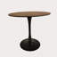 31.5" Walnut Colour Round Dining Table, Table Kitchen Dining Table 2-4 People With MDF Table Top & Pedestal Base, Mid-Century End Table Leisure Coffee Table Office Living Room Table