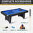 RayChee 84" Pool Table, Modern Billiard Table with with 2 Cue Sticks, 16 Balls, Triangle, Chalk, Brush and Leg Levelers