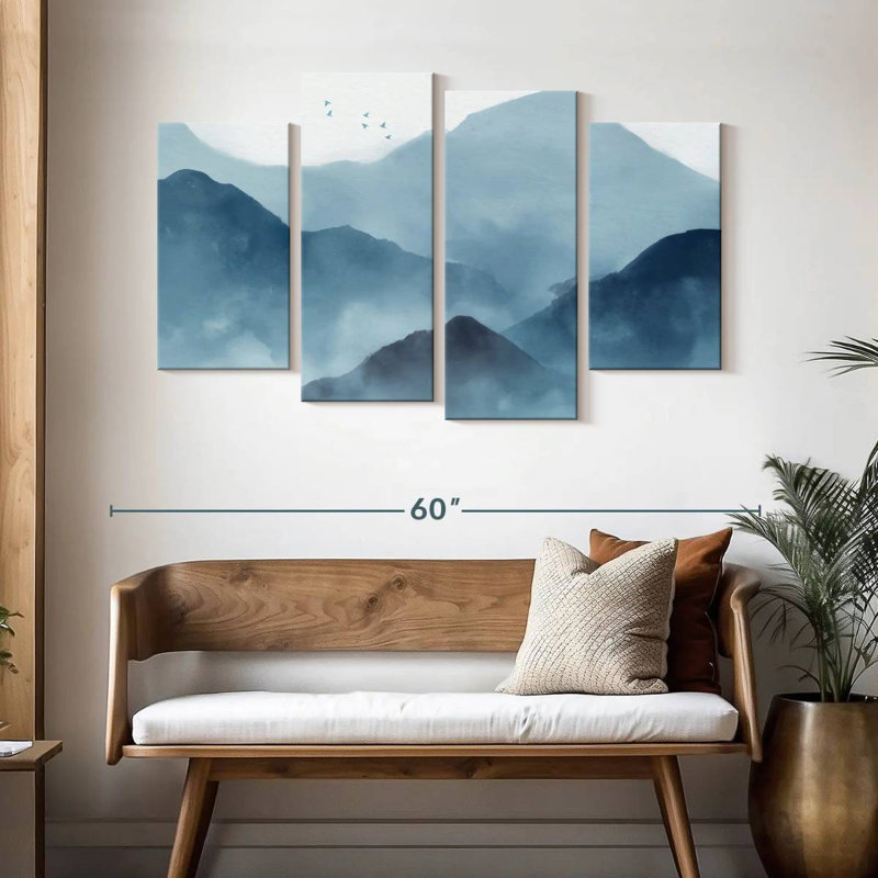 Alvord Abstract Mountain Range, 32" H x 52" W