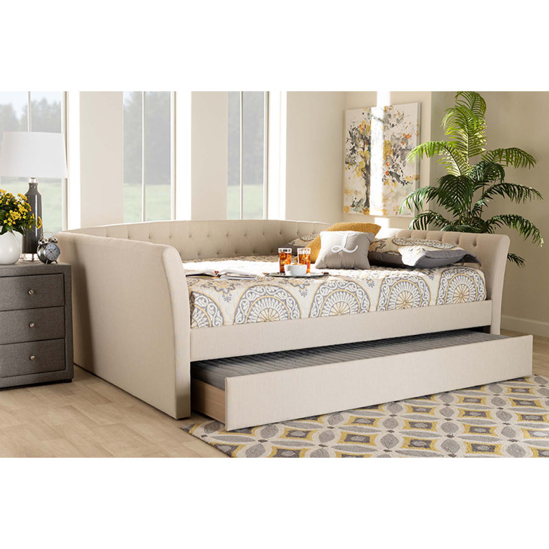 Lit de jour avec couchette Earnest, Grand, Beige