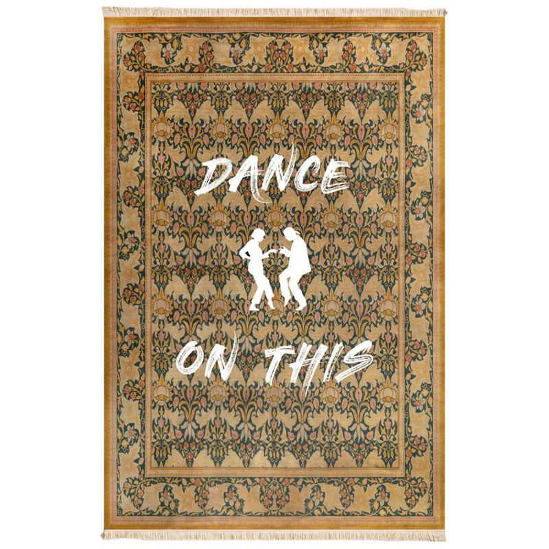 Tapis traditionnel citation Sultan's Dance (jaune)