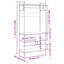 20-5 89cm Clothing Rack-106216367