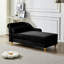 Chaise longue moderne avec revêtement en velours (noir)
