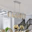 Luminaire de lustre de plafond moderne en cristal ovale de luxe (sans ampoules)