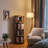 Oliver 360° Rotating Solid Wood Bookshelf, Equipped with Brake Wheels, Allowing for Flexible Adjustment-28466079-28466074