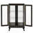 Curio Cabinet With Tempered Glass Doors, Lighted Display Cabinet With Mirrored Back Panel