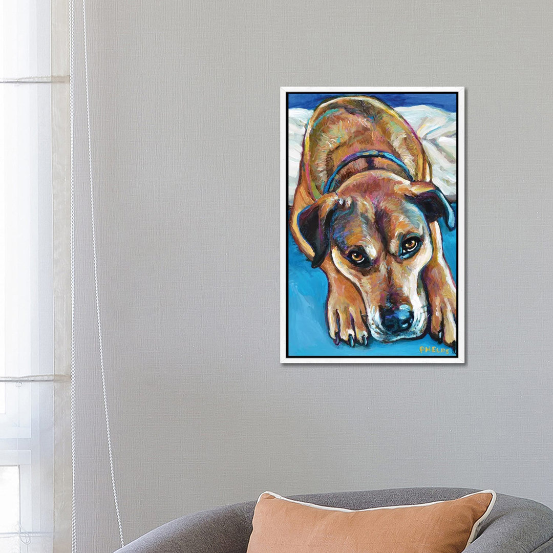 Sienna The Mastiff Mix von Robert Phelps - Galerie-verpackte Leinwand Giclée auf Leinwand