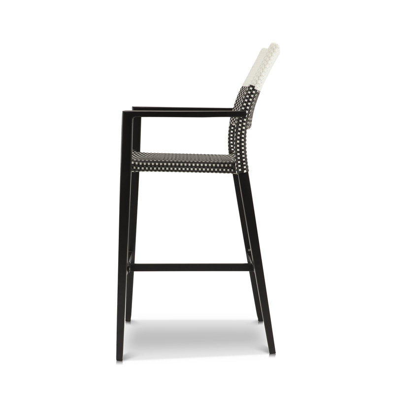Chloe Stacking Bar Arm Chair, Black