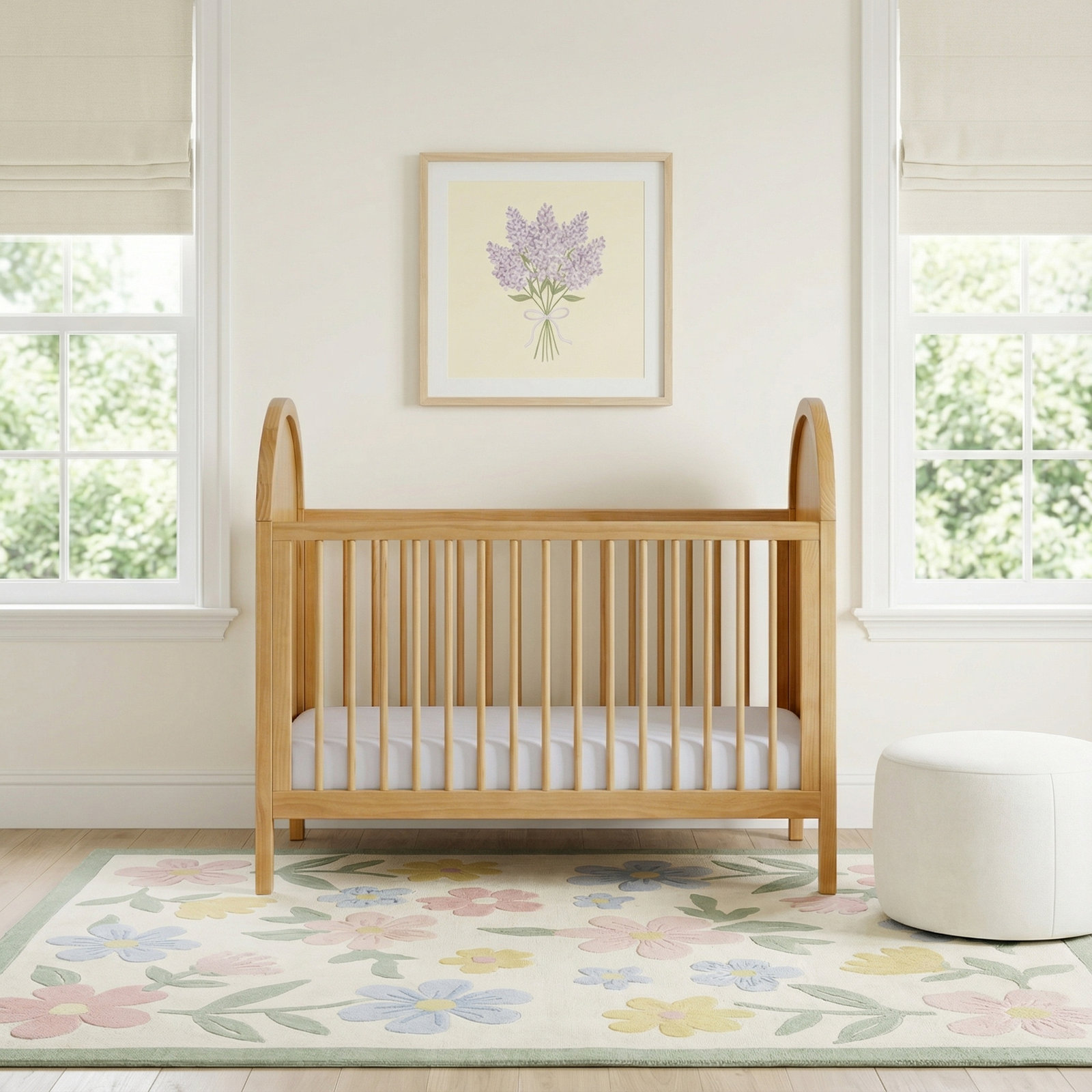 Bondi Pine 3-in-1 Convertible Crib, Honey