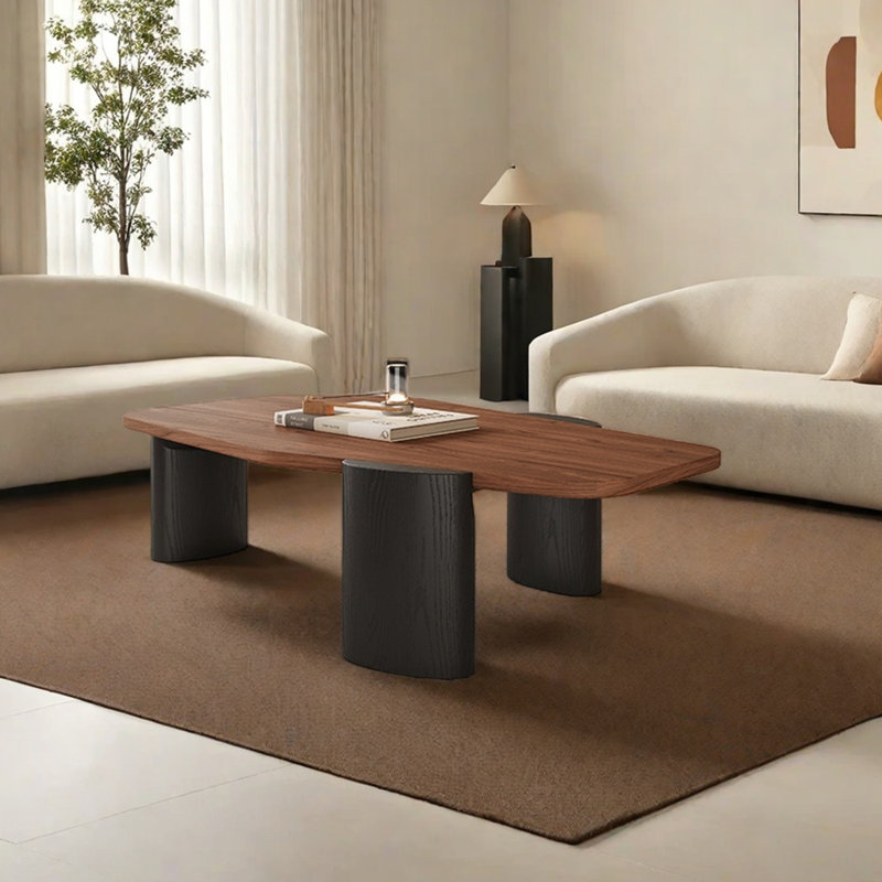 Modern Minimalist Coffee Table, 13.77" H x 51.18" L x 27.95" W