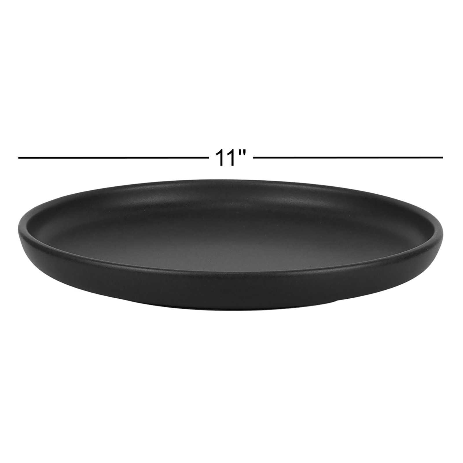 Harden 11" Dinner Plate, Black