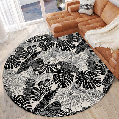 Braggs Washable Floral Indoor / Outdoor Rug