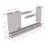 126" Modern Floating Wall Mounted Entertainment Center with 16-Color LED Lighting, High Gloss Finish-1111192191