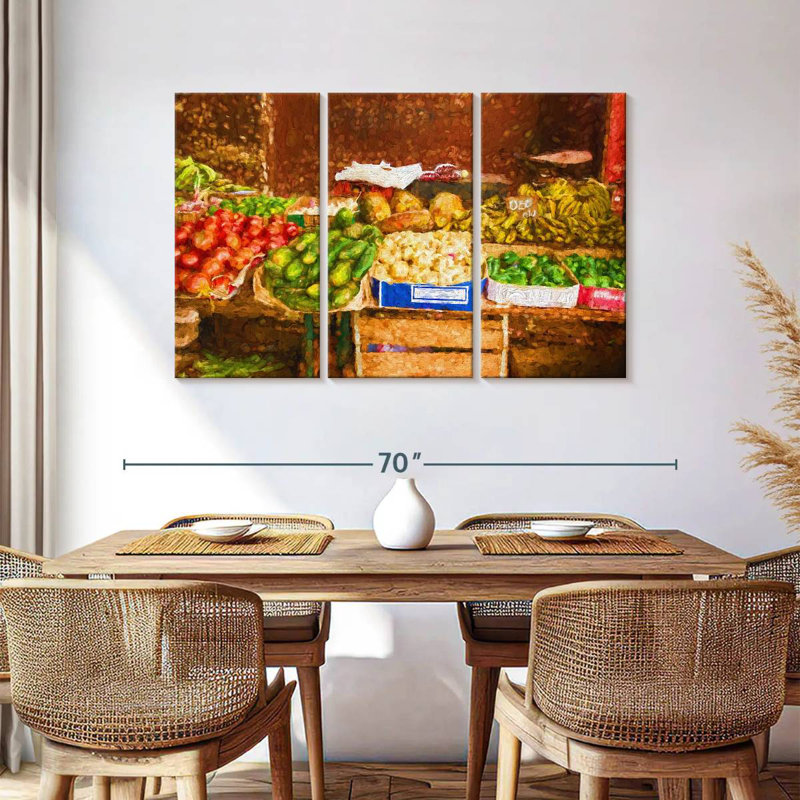 Yarlin, fruits et légumes, H 36 po x l 57 po