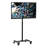 Black Mobile TV Cart