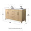 Ensemble de meuble-lavabo double 60 po Elan-128067246-128067249