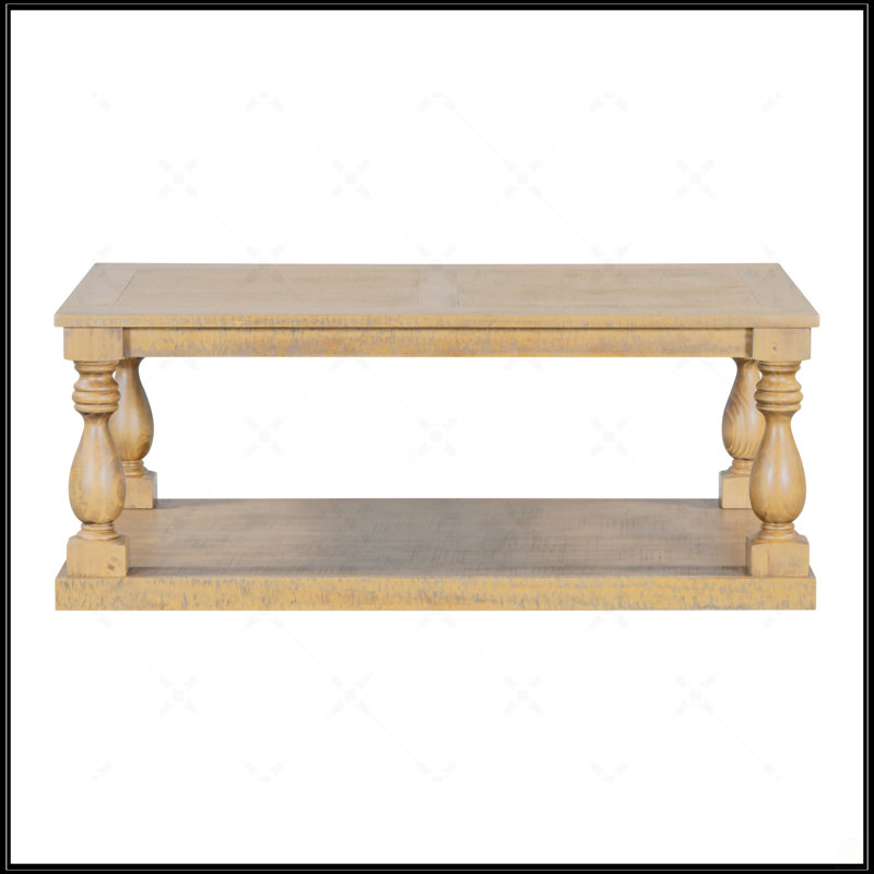 Table basse rétro, Brun