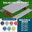 Roudebush Picnic Table And Bench Fitted Tablecloth Cover, Solid Design, Flannel Backed Lining, 30 X 72 Inch, 3-Piece Set, GREEN-472280914-472280915