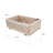 Timber Valley Brown Cedar Rectangle Planter for Indoor/Outdoor, 2pk.