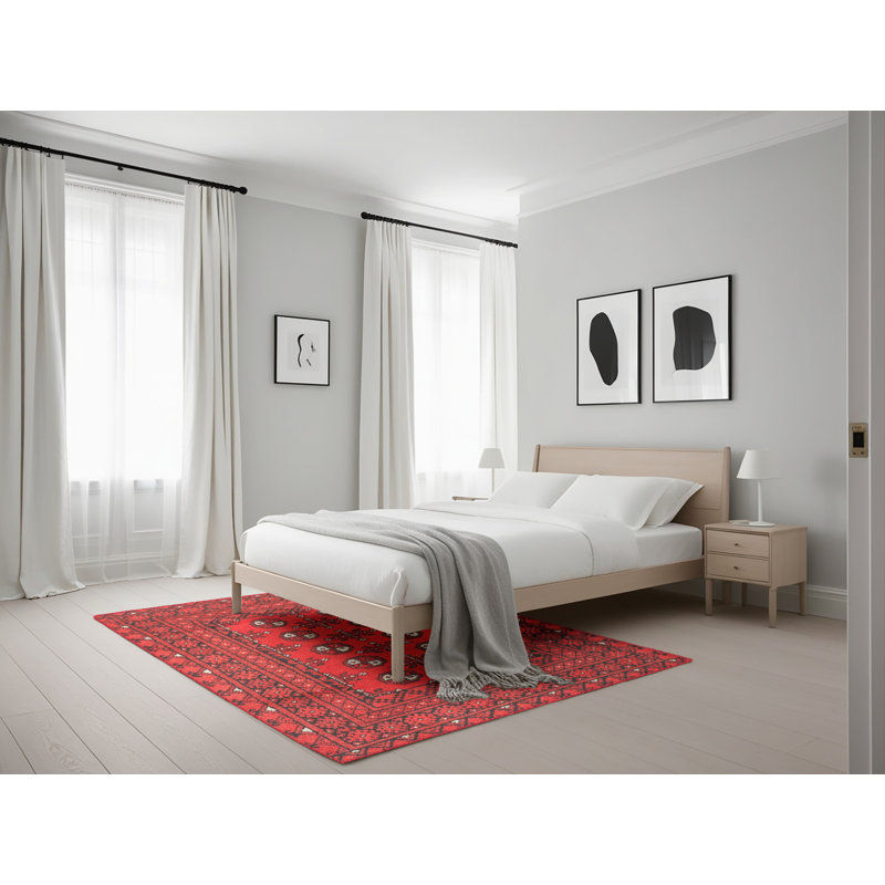 Tapis rouge à motif sud-ouest, Rectangle 5 pi x 7 pi
