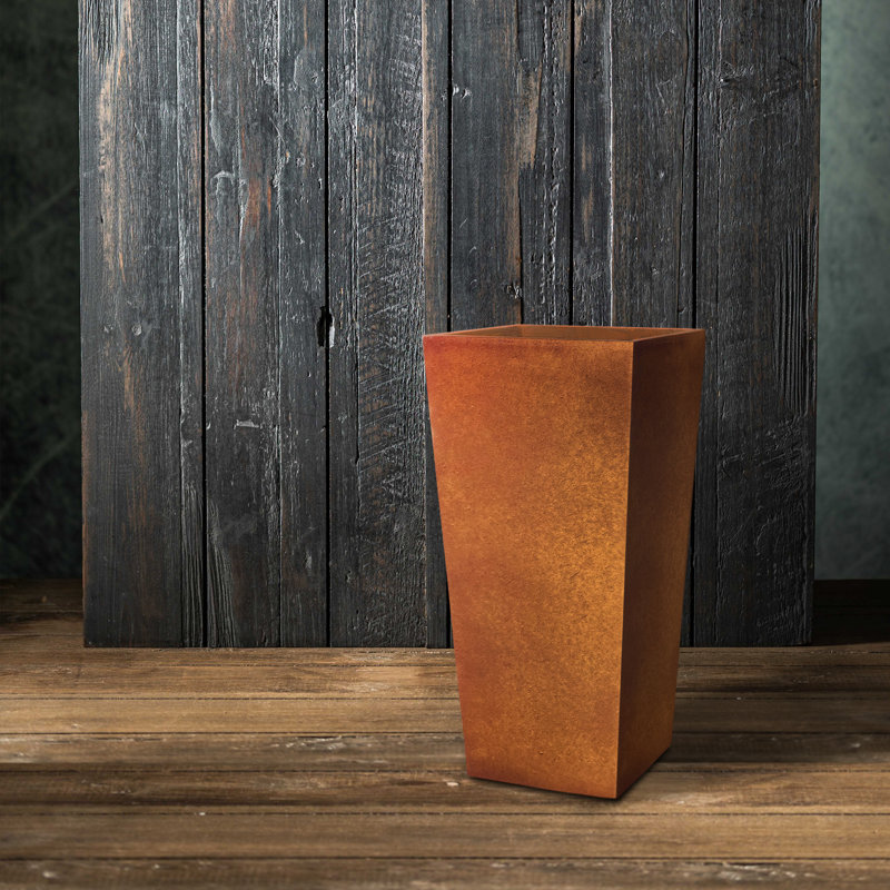 Hetum Pot Planter, Iron Oxide, 12.6" x 24.4"