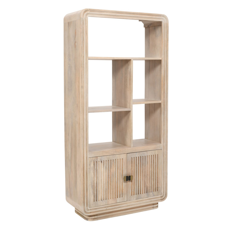 Hudson 165 cm H x 80 cm W Solid Wood Standard Bookcase