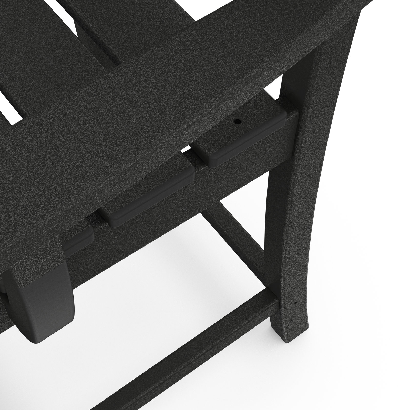POLYWOOD® Lakeside Counter Patio Bar Stool, Black