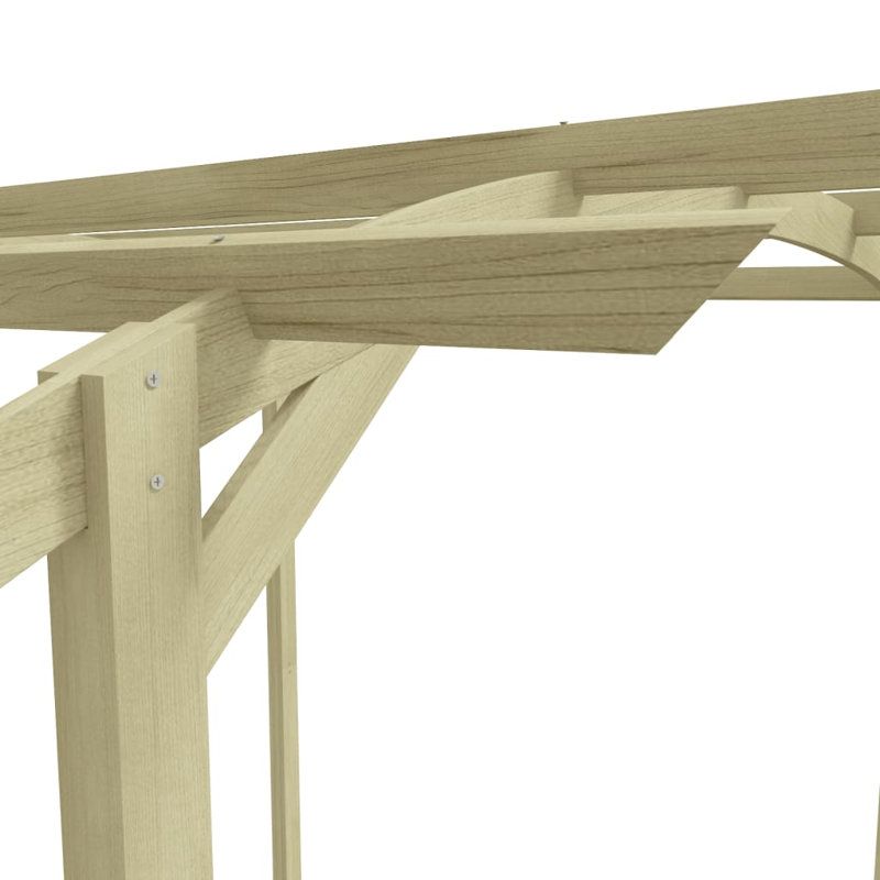 180cm W x 197cm D Wood Arbour in Green