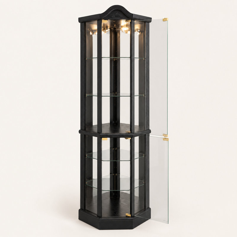 Armoire de coin Elegant, Noir