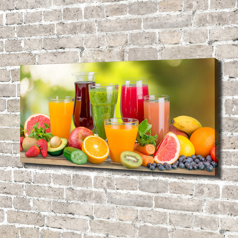 Fruit Juices - No Frame Print on Canvas