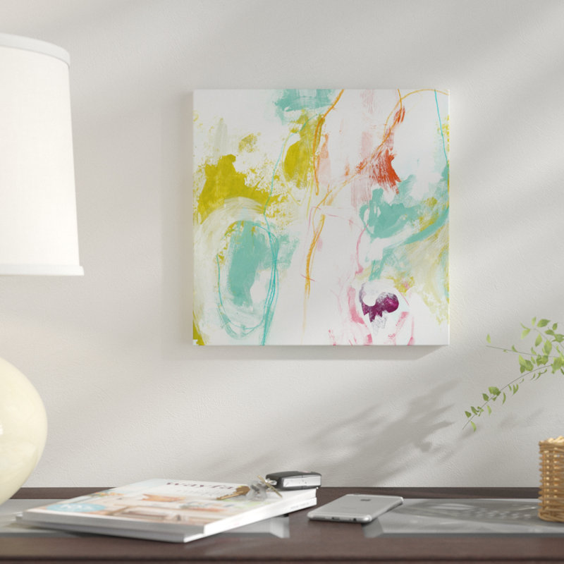 « scattershot i », reproduction sur toile, H 12 po x l 12 po x P 0,75 po, Pas de tapis, Toile tendue