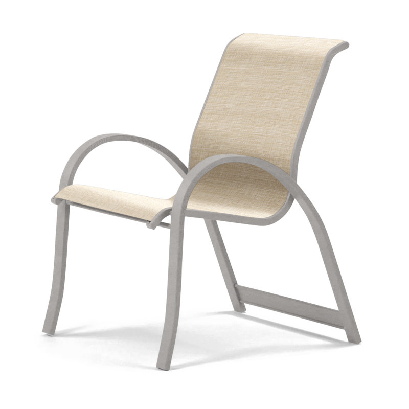 Fauteuil de salle à manger empilable Hiraku, Naturel, Gris chaleureux