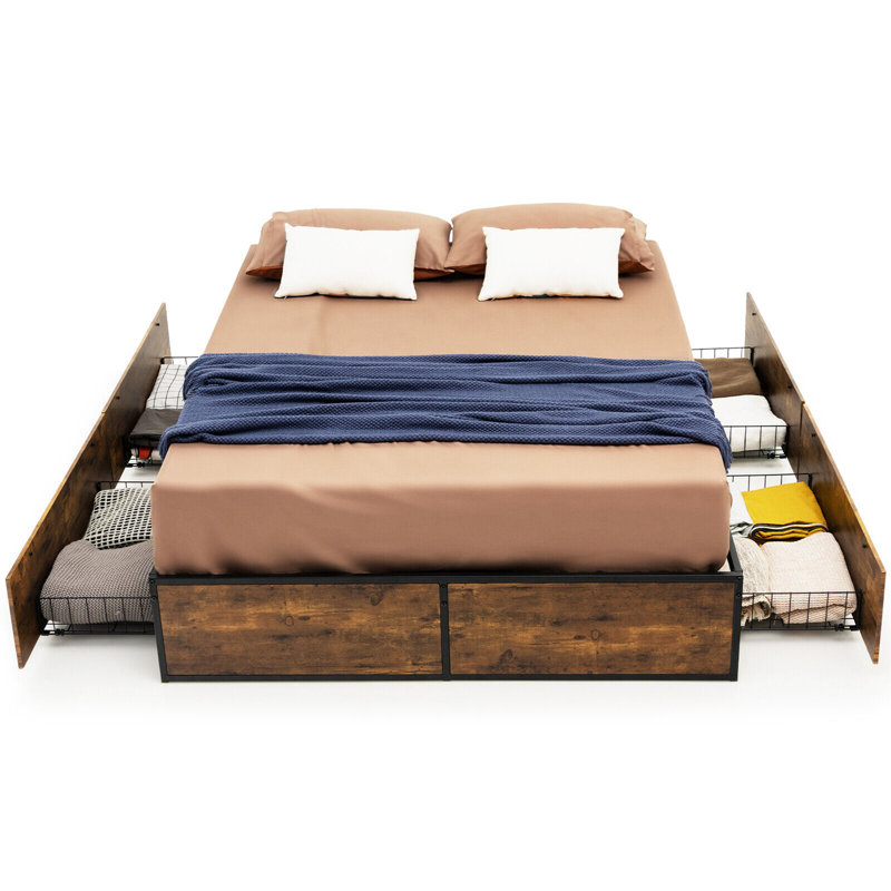 Reiff Steel Platform Bed, Full
