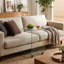 Rolling Tempered Glass End Table With Wheels, C-Shaped Mobile Side Table For Living Room