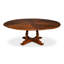 Round Walnut Wood Dining Table-1915720589