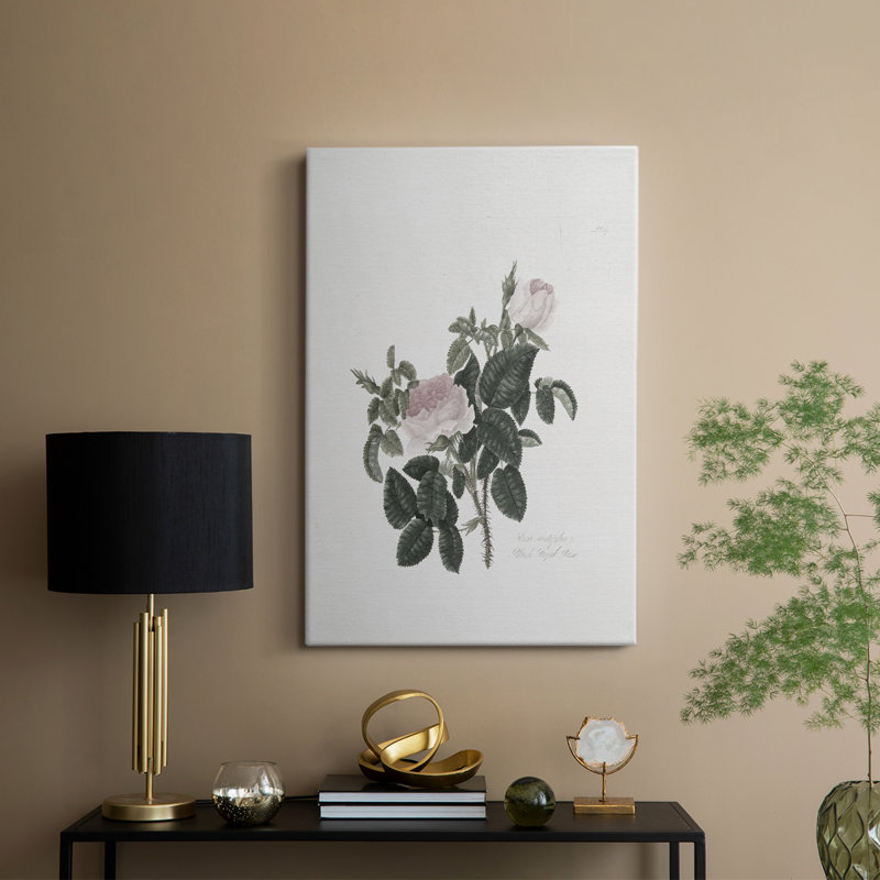Vintage Floral Print CLXXXIX -Custom Wrapped Gallery Cavas, 36" H x 24" W