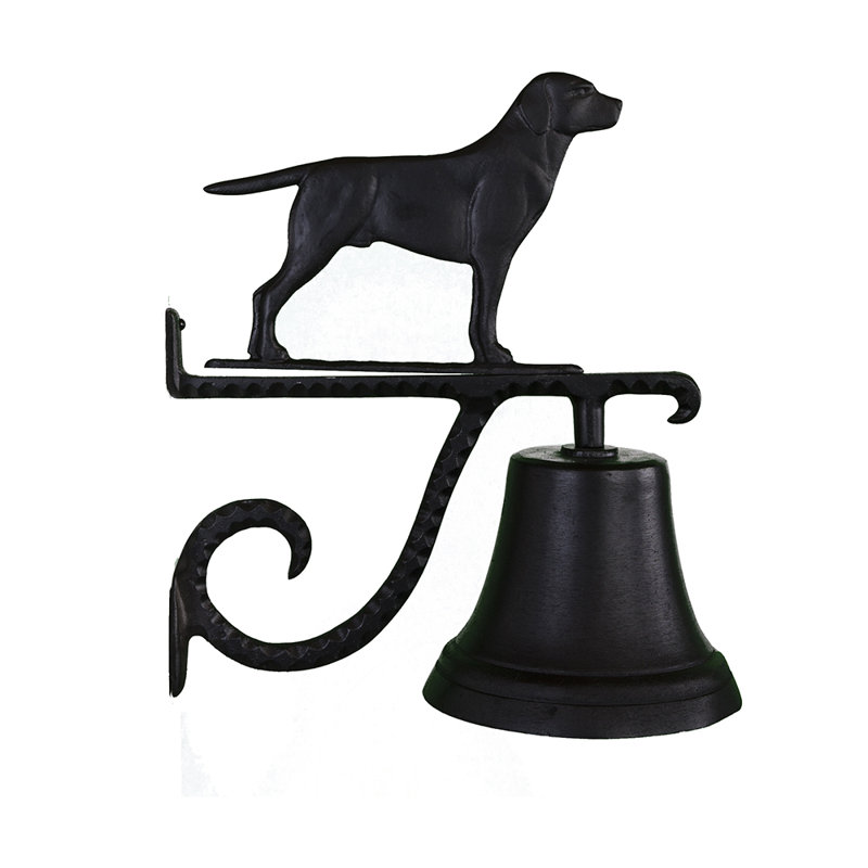 Cast Weather Resistant Metal Animals Bell, Black