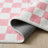 Rug Branch Jaque 4' x 6' (3'11" x 5'7") Pink/White Checkered Kids Area Rug, Modern, Medium Pile, Stain-Resistant Carpet - Playroom, Nursery, Toy Room and Bedroom-99795235