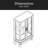 2 Doors Curio Cabinet With Tempered Glass Doors, Curio Cabinets With Mirrored Back Panel And Adjustable Shelves, Lighted Display Cabinet For Home, Office Light Bulb Included-198730274