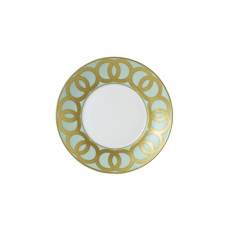 Riveria Handmade Bone China Saucer, Mint Green