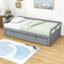 Twin-to-King Wood Daybed with Pull-Out Twin Trundle and Strong Frame-1863472818